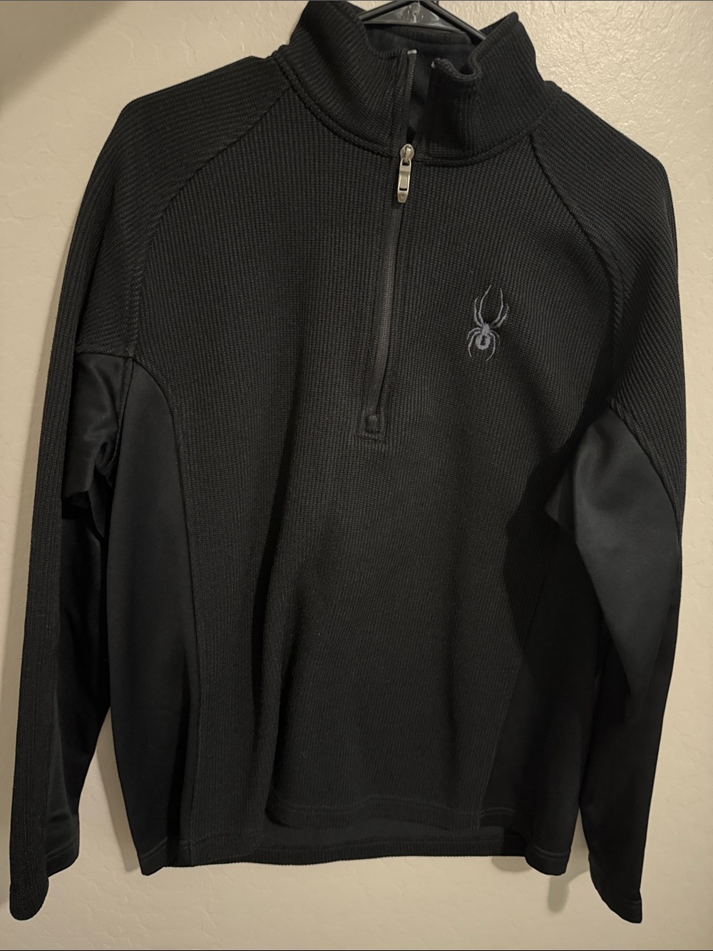Spyder Men's Black Half-Zip Performance Sweater